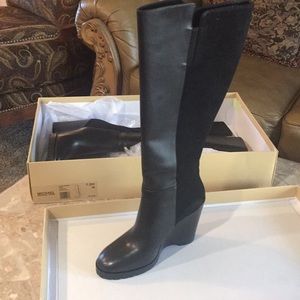 Michael Kors leather boots size 7.5 Never worn
